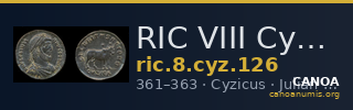 RIC VIII Cyzicus 126 — CANOA