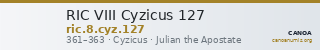 RIC VIII Cyzicus 127 — CANOA
