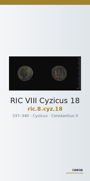 RIC VIII Cyzicus 18 — CANOA