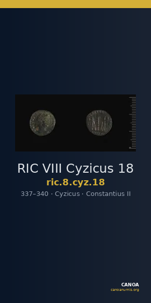 RIC VIII Cyzicus 18 — CANOA