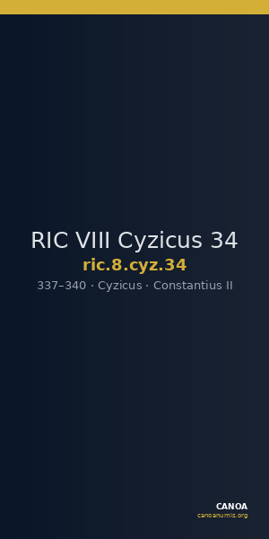 RIC VIII Cyzicus 34 — CANOA