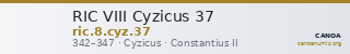 RIC VIII Cyzicus 37 — CANOA