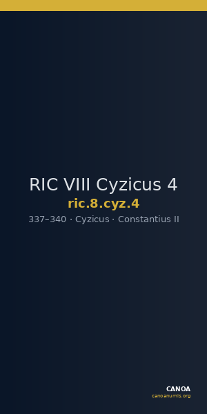 RIC VIII Cyzicus 4 — CANOA