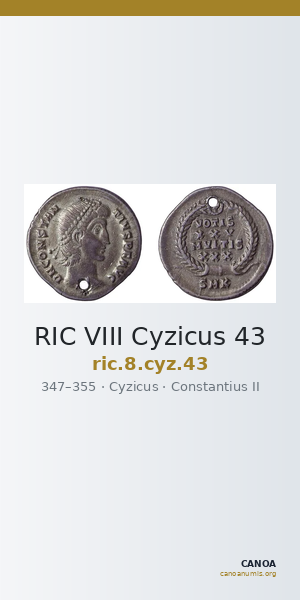 RIC VIII Cyzicus 43 — CANOA