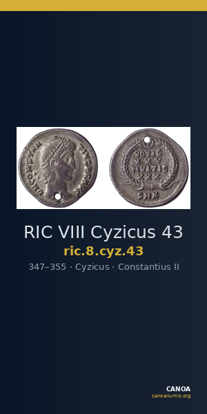RIC VIII Cyzicus 43 — CANOA