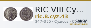RIC VIII Cyzicus 43 — CANOA