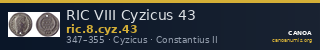 RIC VIII Cyzicus 43 — CANOA