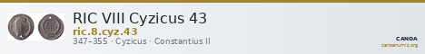 RIC VIII Cyzicus 43 — CANOA