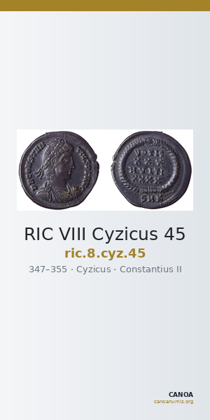 RIC VIII Cyzicus 45 — CANOA