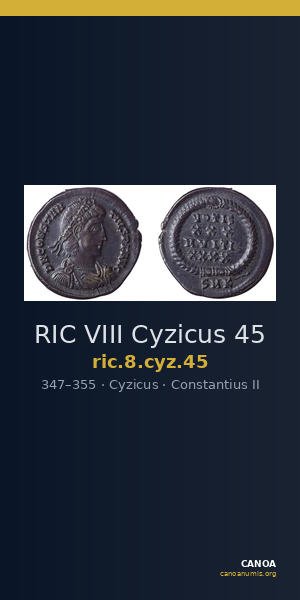 RIC VIII Cyzicus 45 — CANOA