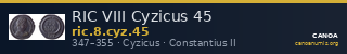 RIC VIII Cyzicus 45 — CANOA