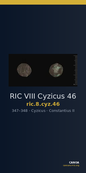 RIC VIII Cyzicus 46 — CANOA