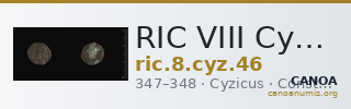 RIC VIII Cyzicus 46 — CANOA