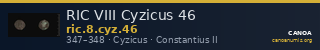 RIC VIII Cyzicus 46 — CANOA