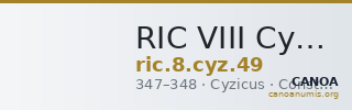 RIC VIII Cyzicus 49 — CANOA