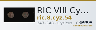 RIC VIII Cyzicus 54 — CANOA