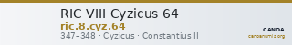 RIC VIII Cyzicus 64 — CANOA