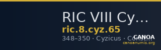 RIC VIII Cyzicus 65 — CANOA