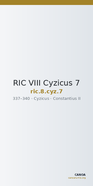 RIC VIII Cyzicus 7 — CANOA