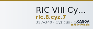 RIC VIII Cyzicus 7 — CANOA