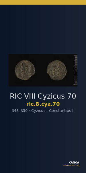 RIC VIII Cyzicus 70 — CANOA
