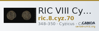 RIC VIII Cyzicus 70 — CANOA