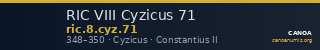 RIC VIII Cyzicus 71 — CANOA
