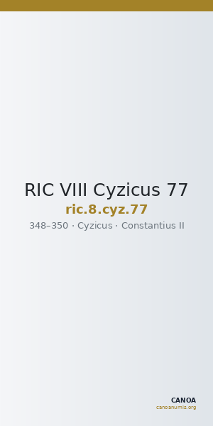 RIC VIII Cyzicus 77 — CANOA