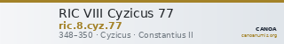 RIC VIII Cyzicus 77 — CANOA