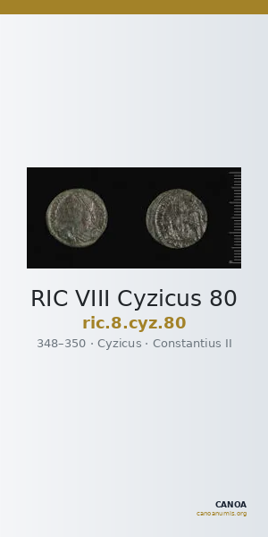 RIC VIII Cyzicus 80 — CANOA