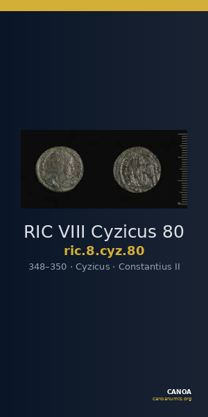 RIC VIII Cyzicus 80 — CANOA
