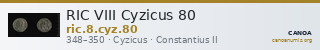 RIC VIII Cyzicus 80 — CANOA