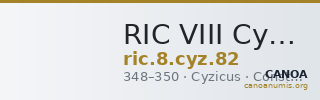 RIC VIII Cyzicus 82 — CANOA