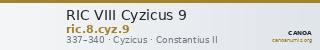 RIC VIII Cyzicus 9 — CANOA