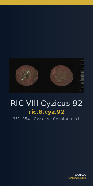 RIC VIII Cyzicus 92 — CANOA