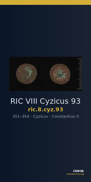 RIC VIII Cyzicus 93 — CANOA