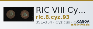 RIC VIII Cyzicus 93 — CANOA