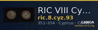 RIC VIII Cyzicus 93 — CANOA