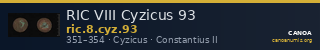 RIC VIII Cyzicus 93 — CANOA
