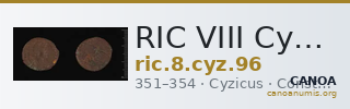 RIC VIII Cyzicus 96 — CANOA