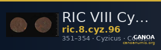 RIC VIII Cyzicus 96 — CANOA