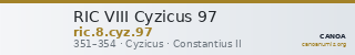 RIC VIII Cyzicus 97 — CANOA
