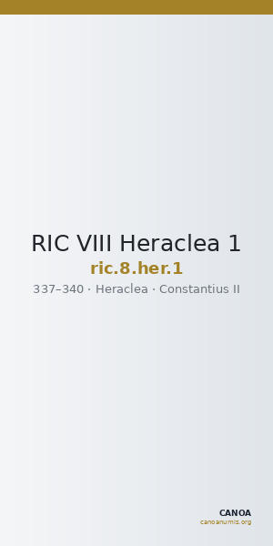 RIC VIII Heraclea 1 — CANOA