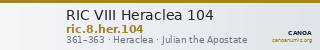 RIC VIII Heraclea 104 — CANOA