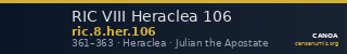 RIC VIII Heraclea 106 — CANOA