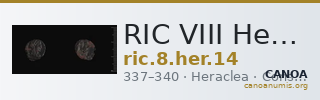 RIC VIII Heraclea 14 — CANOA