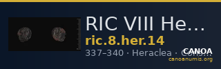 RIC VIII Heraclea 14 — CANOA