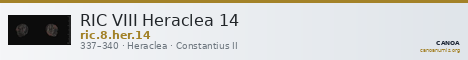 RIC VIII Heraclea 14 — CANOA