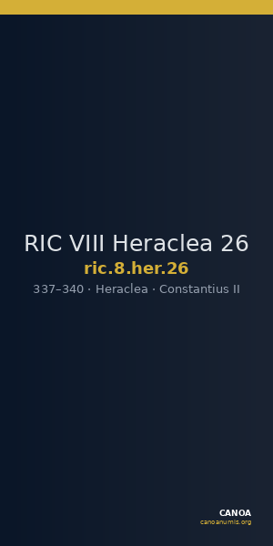 RIC VIII Heraclea 26 — CANOA