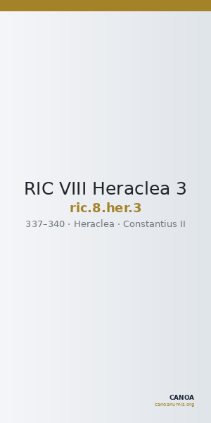 RIC VIII Heraclea 3 — CANOA